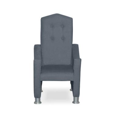 Imagem de Mini Poltrona Infantil decorativa Suede - Sonho das Poltronas, Azul tu