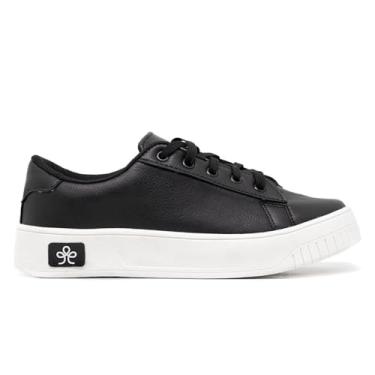 Imagem de Tênis Feminino Casual Urbano Clássico Sola Baixa | Leve, Versátil e Confortável (Preto, BR, Adulto, Numérico, 39)