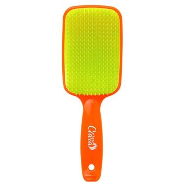 Imagem de Escova de Cabelo Santa Clara Flex Laranja E Verde