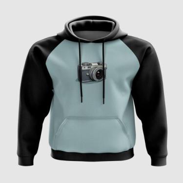 Imagem de Blusa com Capuz Câmera Fotográfica Vintage - Fabriqueta, P
