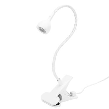 Imagem de Sunydog Luz de Cura de Gel para Unhas Alimentada por USB Com Tubo Pescoço Giratório 360°, Braçadeira Base Forte, Contas Luz Roxas, para Kit Manicure Doméstica, Material Liga Alumínio (3W)