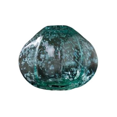 Imagem de URGDWEKJY Vaso de vidro transparente, estilo chinês, casa, sala de estar, mesa, mesa, arranjo de flores, vasos de flores (A)