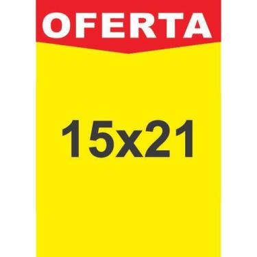 Imagem de 100 Cartaz Oferta SULFITE Supermercado P A5 15x21cm - Pico
