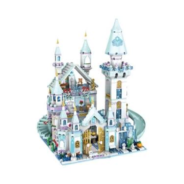 Imagem de Conjunto De Blocos De Montar Castelo De Gelo Princesa Amigas Das Menin