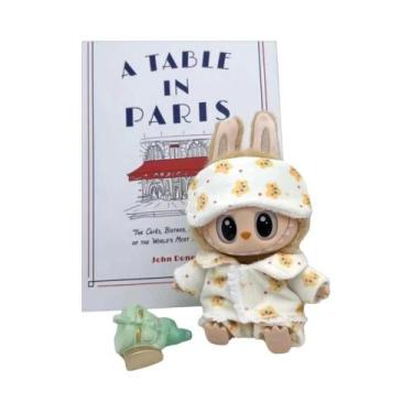 Imagem de Pijama Mini Kawaii Labubu Com Máscara Para Os Olhos, Conjunto De Três 