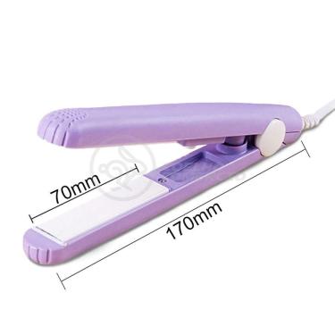 Imagem de Mini Chapinha Prancha 17Cm Bivolt 110|220V Profissional Roxo