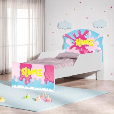 Imagem de Cama Infantil Tick Slime Menina Com Colchão