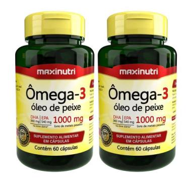 Imagem de Kit 2 Ômega3 Óleo de Peixe 60 Capsulas 1000mg Maxinutri