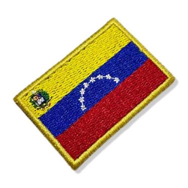 Imagem de BP0046-011 Bandeira Venezuela Patch Bordado 5,7x3,8cm - Autêntico BR44