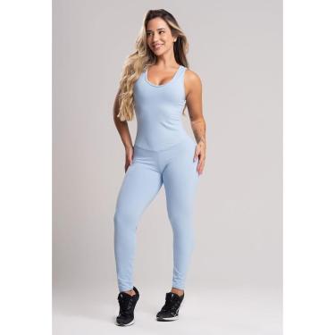 Imagem de Macacão Longo Feminino Suplex Fitness Academia Poliamida Mvb Modas-Feminino