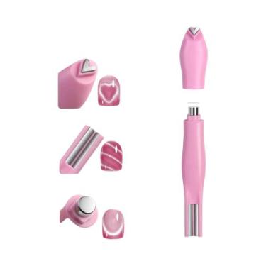 Imagem de Esmalte Em Gel Magnético Para Unhas Francesas Com Efeito Olho De Gato 