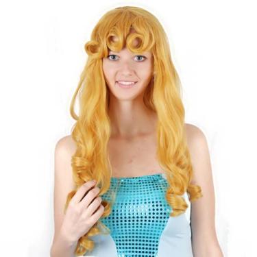 Imagem de Peruca de cosplay Aurora, fantasia de festa de anime sintética - taiyu