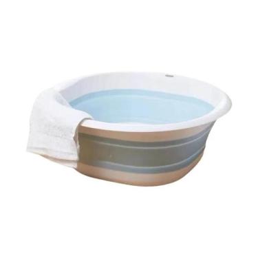 Imagem de Bacia Dobrável Portátil Para Lavar Roupa E Banho Para Adultos E Bebês,
