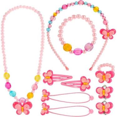 Imagem de 1 conjunto, joias infantis, colar para meninas, pulseira, an - Gloome 