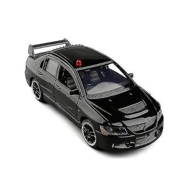 Imagem de Carro de brinquedo Alloy Lancer Evo IX 9 Police 1:32 com som e luz - G