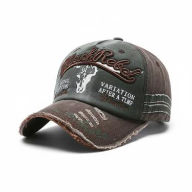 Imagem de Boné Baseball Vintage Algodão Lavado  Estilo Retrô Ajustável  Luke Spo