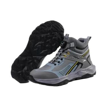 Imagem de Botas De Segurança Masculinas De Cano Alto Com Biqueira De Aço Indestr