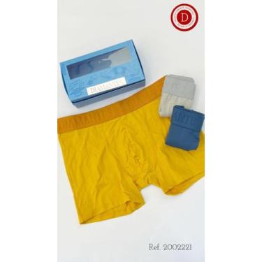 Imagem de Kit 3 cuecas boxer adulto Diamantes Lingerie TAM P