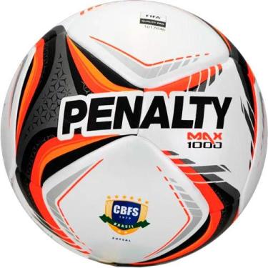 Imagem de Bola Futsal Penalty Max 1000 XXXVI, Branco, Laranja, Preto, UNICO