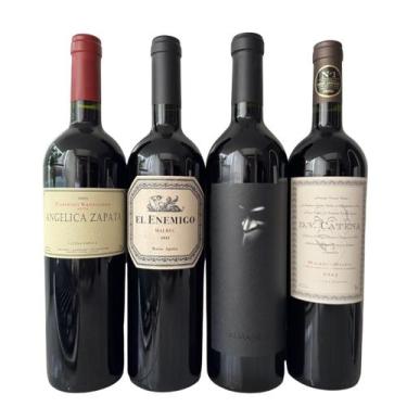 Imagem de Kit Tinto Argentino Angélica, Enemigo, Alma e DV Malbec