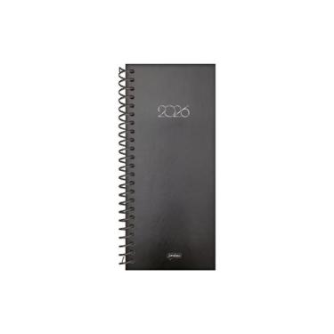 Imagem de Agenda Diária Comercial 12x27cm Office Collection - Preto 2026 - Janda