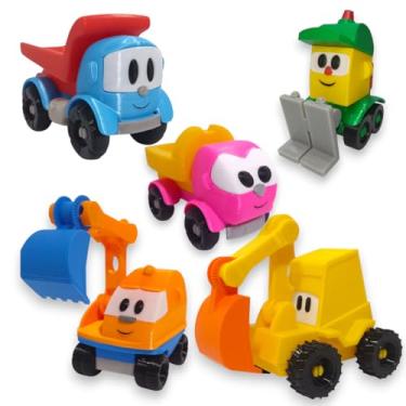Imagem de Genérico Combo Leo Caminhão Lifty Scoop Max e Léia - 5 Brinquedos impressão 3D