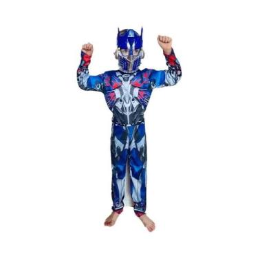 Imagem de Fantasia De Personagem Optimus Prime Para Meninos, Macacão Musculoso C
