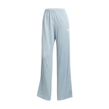 Imagem de Calça Adidas Wide Leg Tiro Feminino Azul/ Branco PP-Feminino