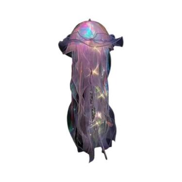 Imagem de Luz Noturna Atmosférica De Água-Viva Com Bateria E Lâmpadas LED De Fit