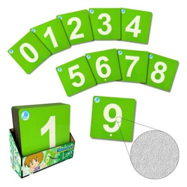 Imagem de Números com Textura Lixa Brinquedos Educativos Tátil de Madeira Sensor