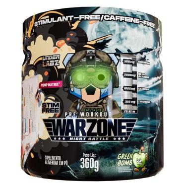 Imagem de Pre Treino Warzone Night Green Bomb 360g - Under Labz-Unissex
