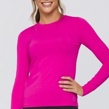 Imagem de Camiseta Feminina Selene Fitness Academia Tecido Confortável UV50+ Esportiva Reforçada Casual-Feminino