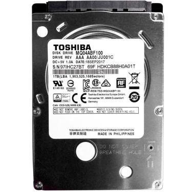 Imagem de HD 1TB para Notebook Toshiba - 128MB Cache - 5400RPM - Slim 7mm - MQ04ABF100-Unissex