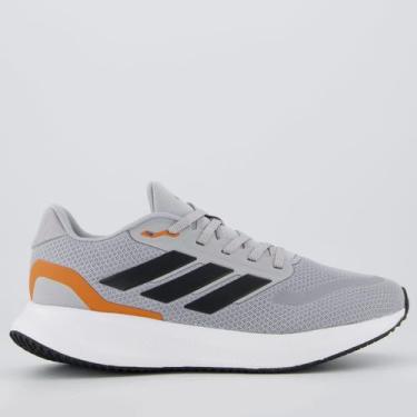 Imagem de Tênis Adidas Runfalcon 5 Cinza e Laranja, 44