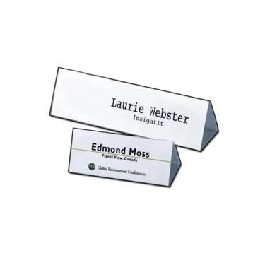 Imagem de Letreiro de Mesa para Eventos Motivate Identificação de Mesas Tam 210x63mm Caixa com 50 Unidades Transparente