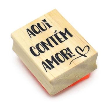 Imagem de Carimbo Arte Fácil Aqui Contém Amor CA-849