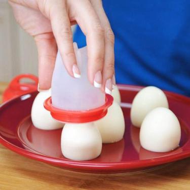 Imagem de Kit 4 Formas Ovo Cozido Em Silicone Cozinha Rápido Prático - Fratelli