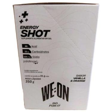 Imagem de Energy+ Shot Gel - 10 Sachês 35g Vanilla & Orange - WE:ON