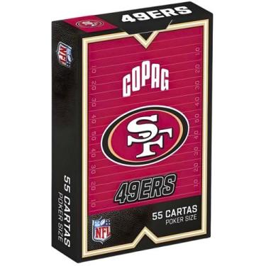 Imagem de Baralho de Cartas NFL San Francisco 55 Cartas Copag