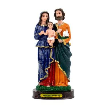 Imagem de Escultura Sagrada Família 15 cm em Resina - Lua Mística - 100% Origina
