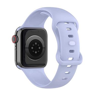 Imagem de Pulseira Sport Borboleta compatível com Apple Watch 41mm 40mm 38mm - Marca LTIMPORTS (Lilas [Tam. G])