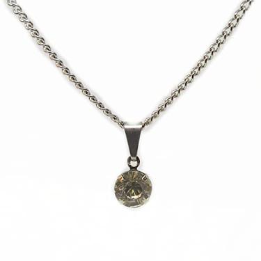 Imagem de Gargantilha Feminina Ponto de Luz em Aço e Pedra Zircônia