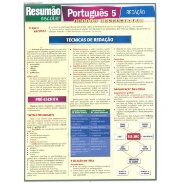 Imagem de Livro - Resumão Escolar - Português 5: Redação: Ensino Fundamental - Odilon Soares Leme