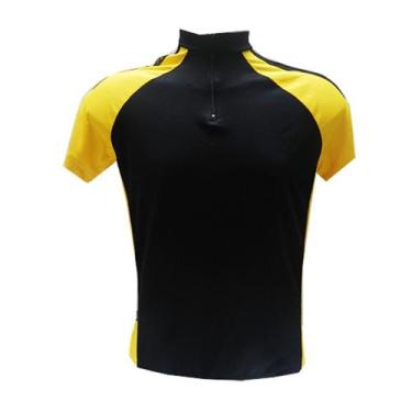 Imagem de Camiseta Ciclismo Dea Collection Com Friso Zipper Curto Dry Fit - Adul