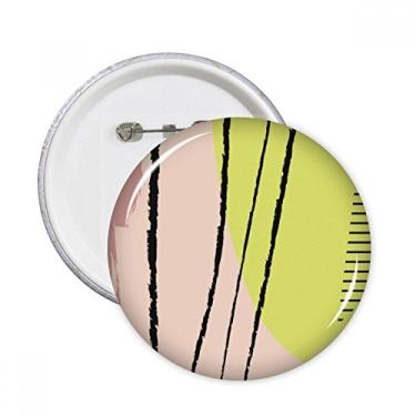 Imagem de Aquarela abstrata plantas arte padrão alfinetes redondos emblema botão decoração acessório 5 peças