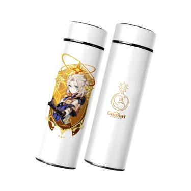 Imagem de Albedo Garrafa de água térmica, Genshin Impact Sports Garrafa de bebida isolada fofa para casa Escola Viagem ao ar livre