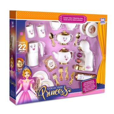 Imagem de Kit Cozinha Infantil Jogo De Cha Da Princesa 7640 - Zuca Toys