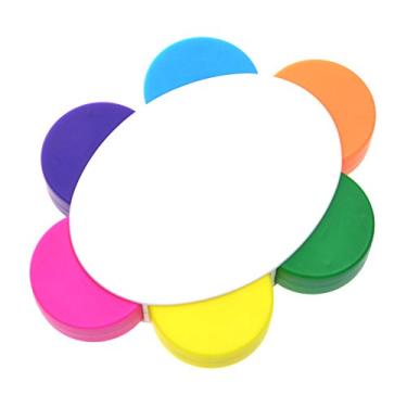 Imagem de Cosmos ® Pétalas iluminador formato de flor lindas cores fluorescentes caneta aquarela