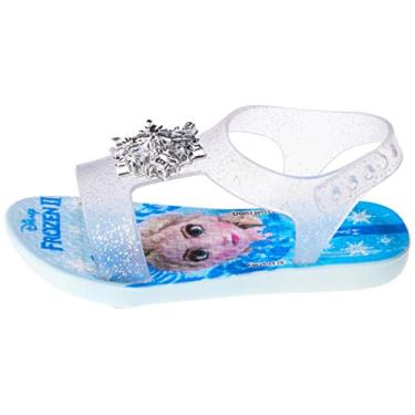 Imagem de Sandália Ipanema Baby Ipanema Sandalia Frozen Baby Bebê Menina Azul/Vidro Glitter Prata 17/18