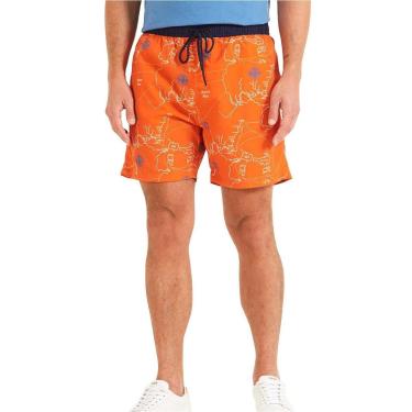 Imagem de Bermuda Forum Masculina D'Água Beachshort Map Laranja-Masculino